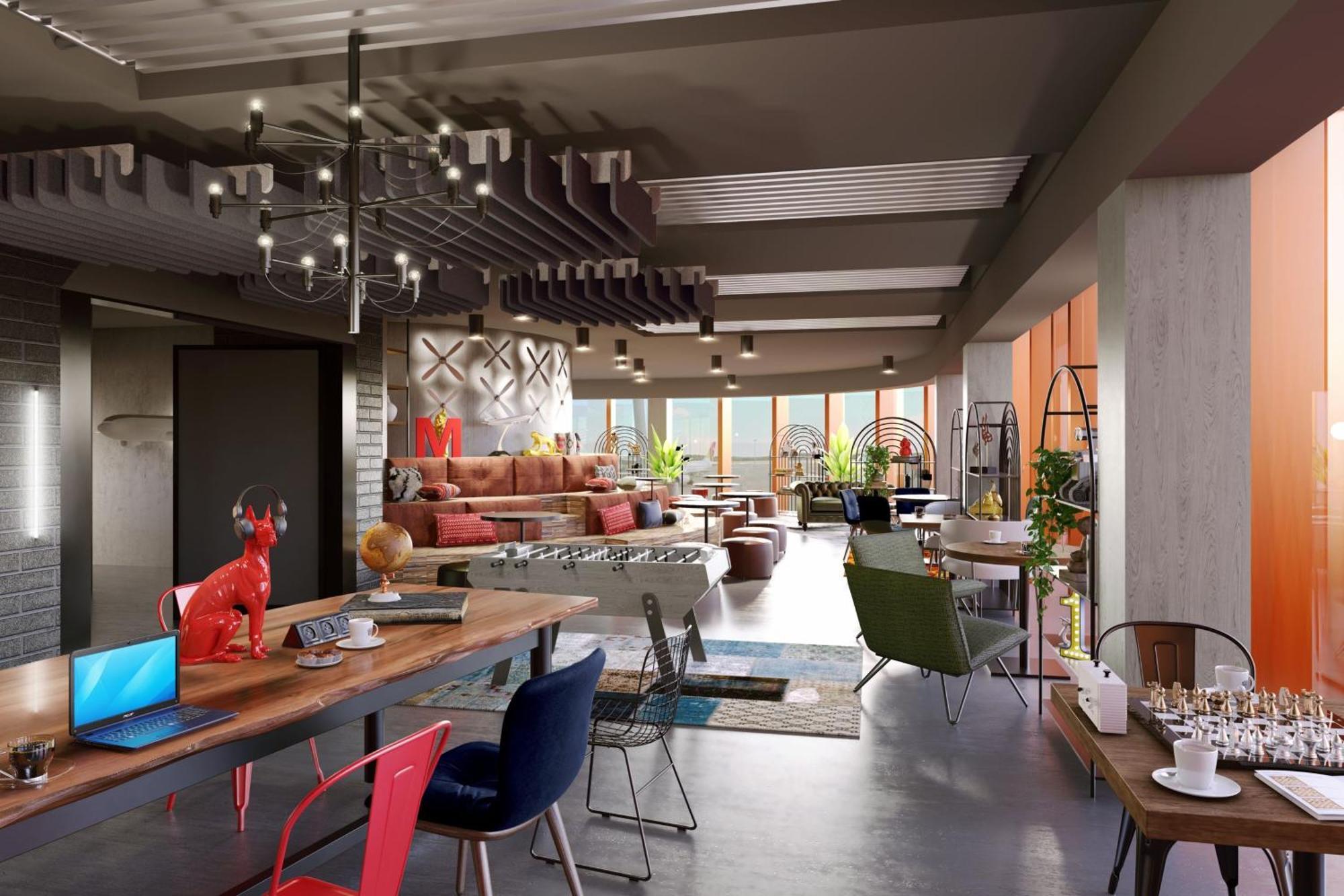 Hotel Moxy Luxembourg Airport Niederanven Exterior foto
